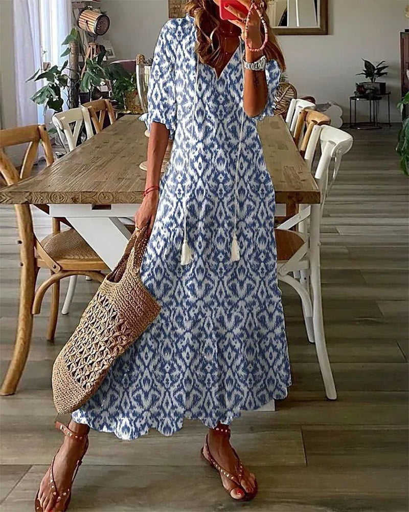 Julie | Bohemian V-Neck Summer Dress
