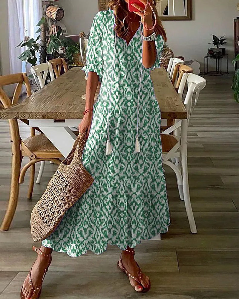 Sophie™ – Boho Tummy-Coverage Summer Dress