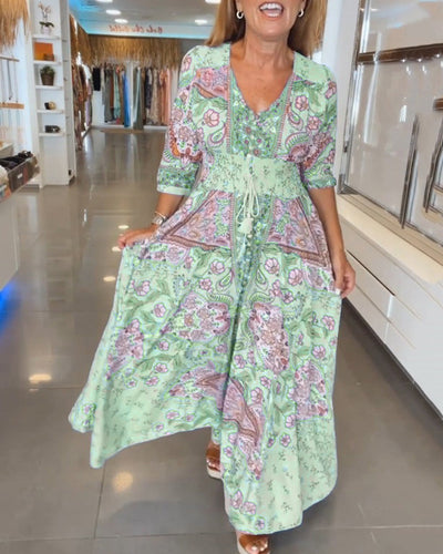 Raven | Chic V-Neck Dress for Elegant Getaways