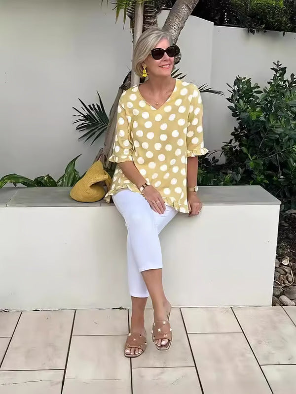 Chic V-Neck Blouse for Women