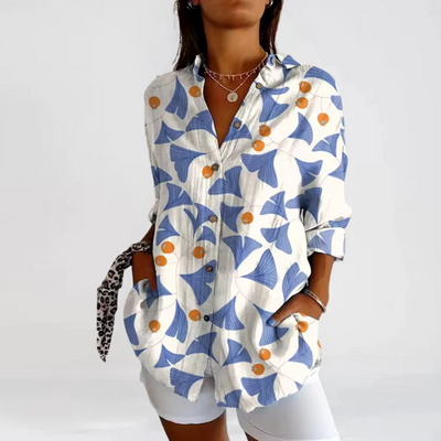 Floral Print Casual Blouse - Tina Collection