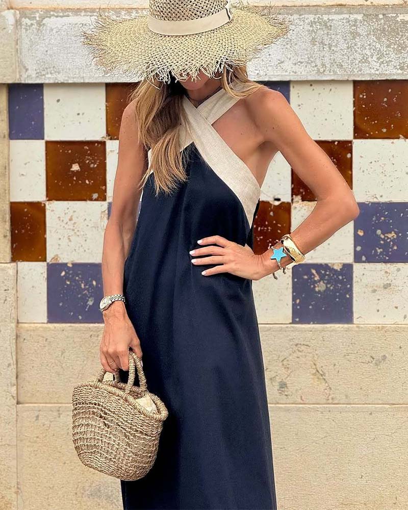 Ludivine | Summer Halter Neck Dress