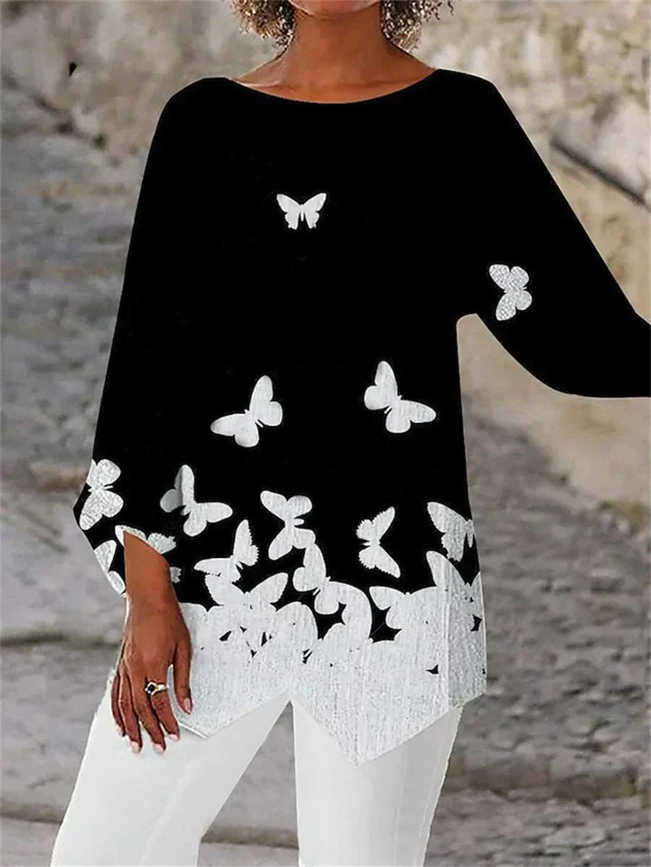 Soraya Long Sleeve Graphic Top