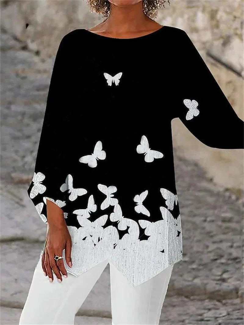 Soraya Long Sleeve Graphic Top
