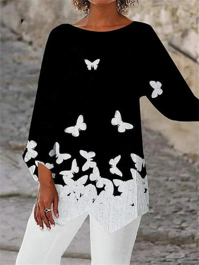 Soraya Long Sleeve Graphic Top
