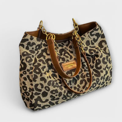 Claire - Leopard Canvas Bag