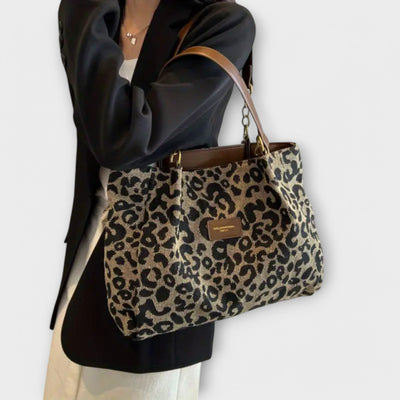Claire - Leopard Canvas Bag