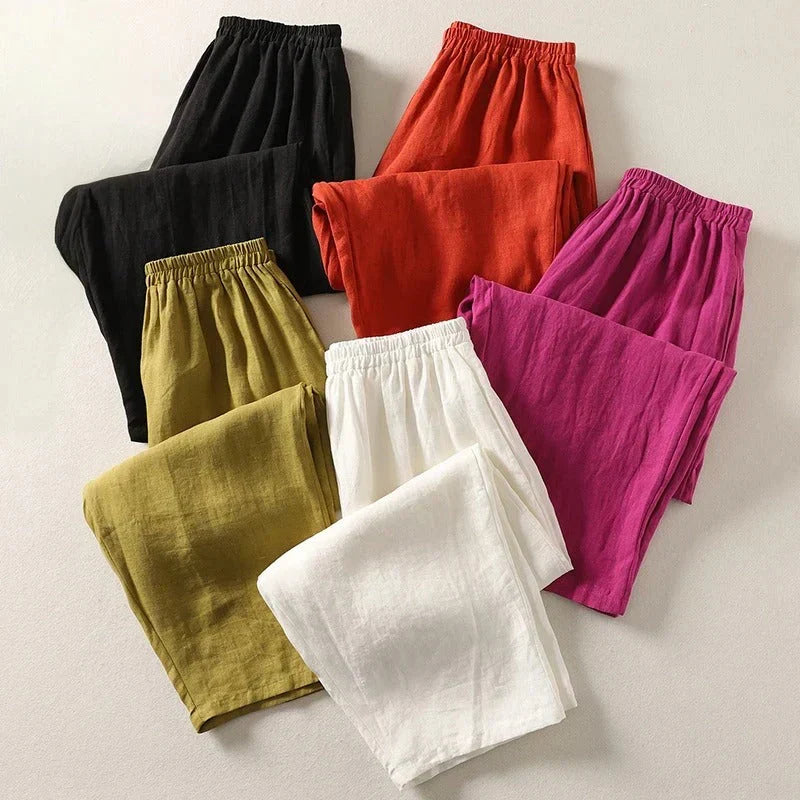 Tamara - Set of 5 Breezy Linen Trousers