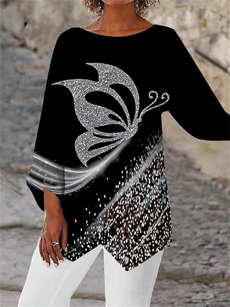 Soraya Long Sleeve Graphic Top