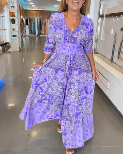 Raven | Chic V-Neck Dress for Elegant Getaways