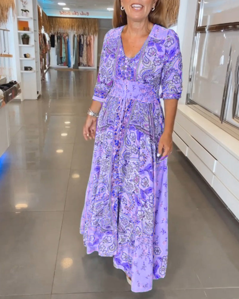 Raven | Chic V-Neck Dress for Elegant Getaways