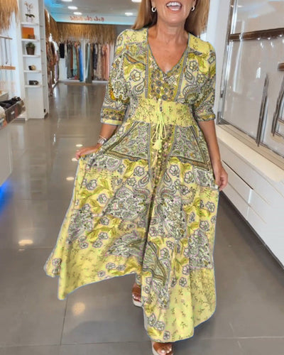 Raven | Chic V-Neck Dress for Elegant Getaways