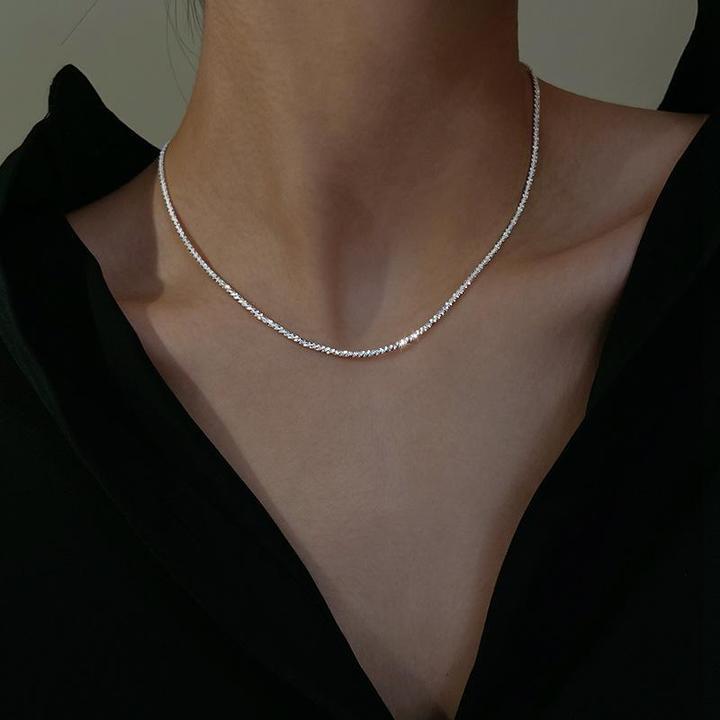 Star Light Silver Necklace Set