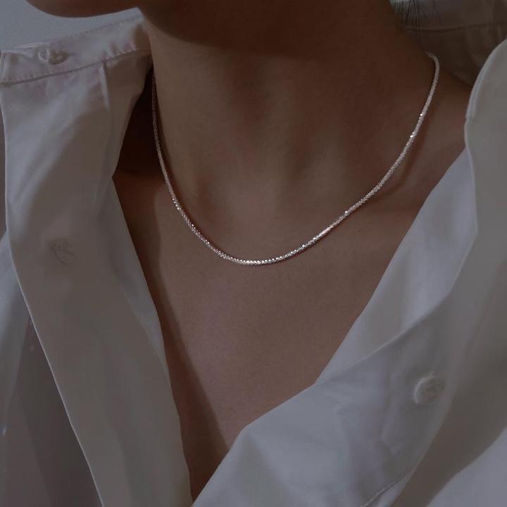 Star Light Silver Necklace Set
