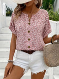 Charis Floral Print Button-Up Shirt