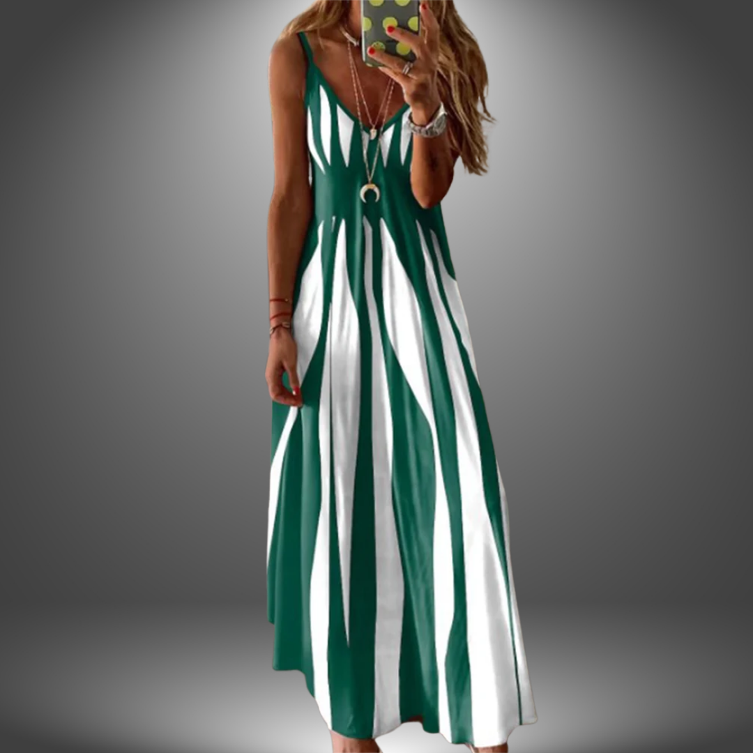 Lylou | Chic Sleeveless Striped Maxi Dress
