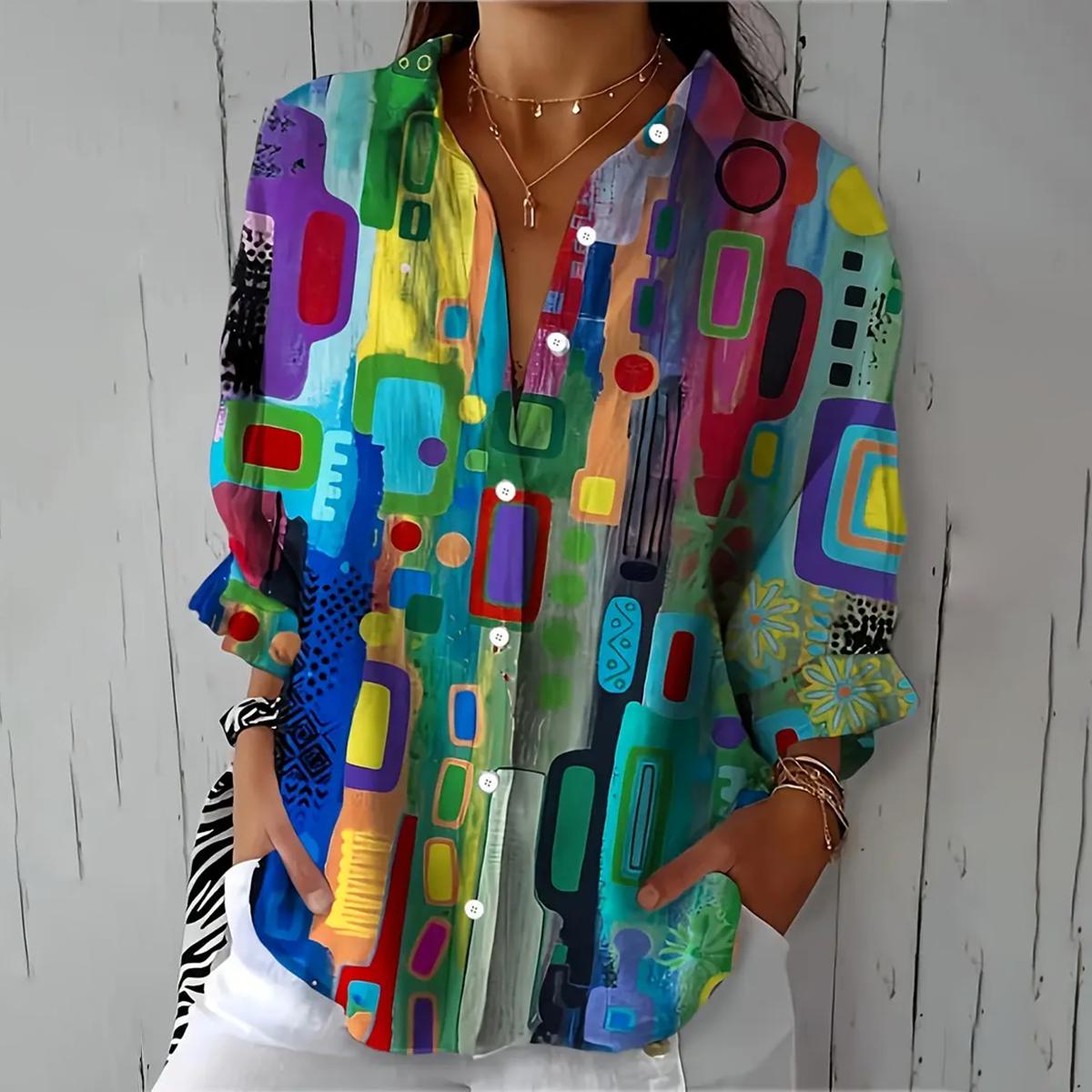 Elegant Mila Button-Up Shirt