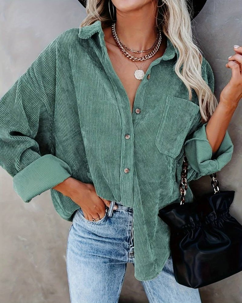 Classic Bella Velvet Shirt in Vintage Style