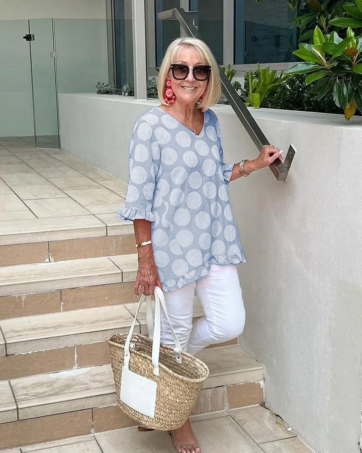 Chic V-Neck Blouse for Women