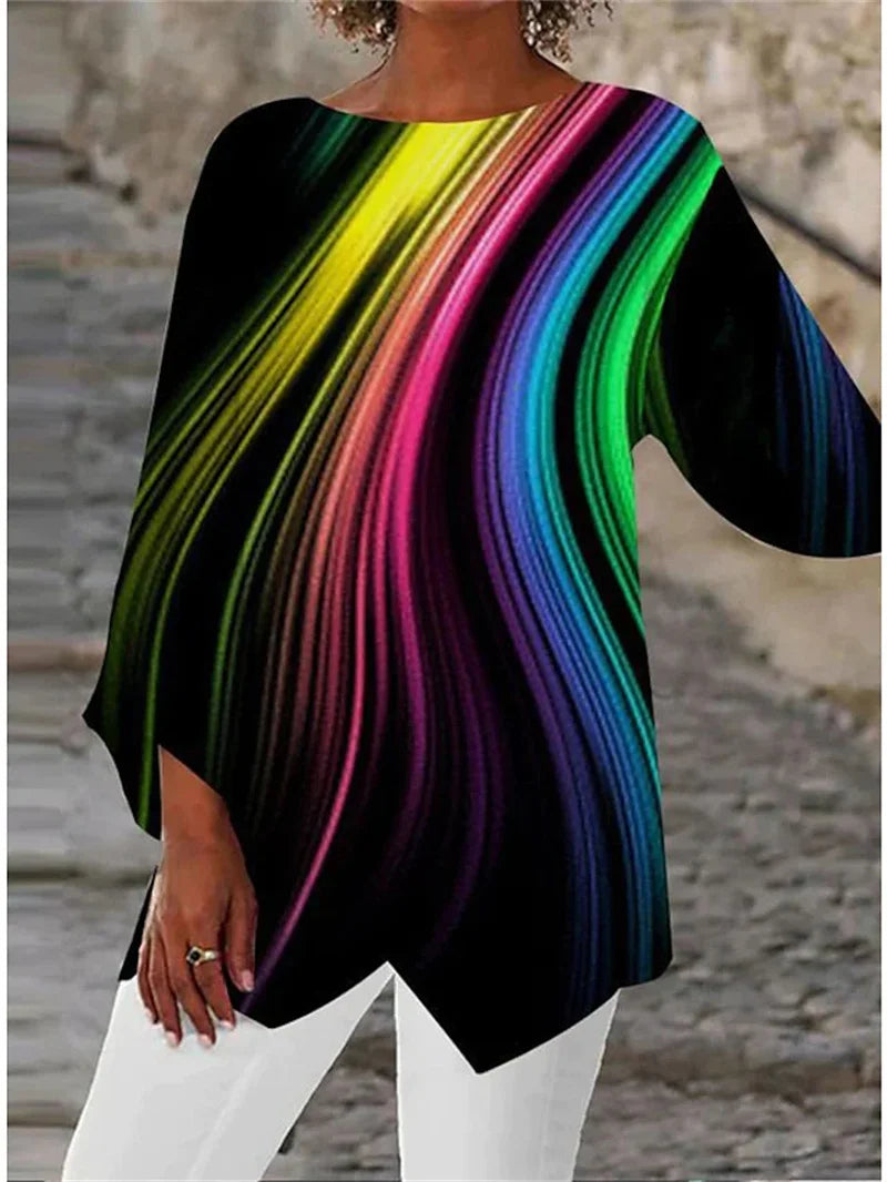 Soraya Long Sleeve Graphic Top