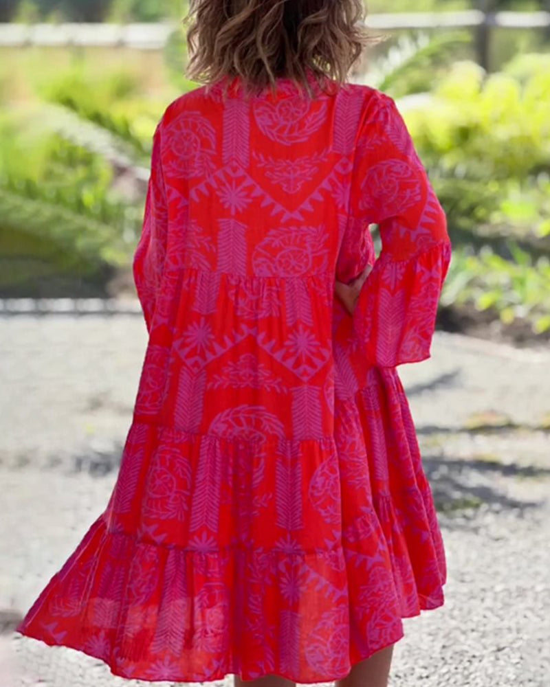 Leda | Bohemian Geometric Dress