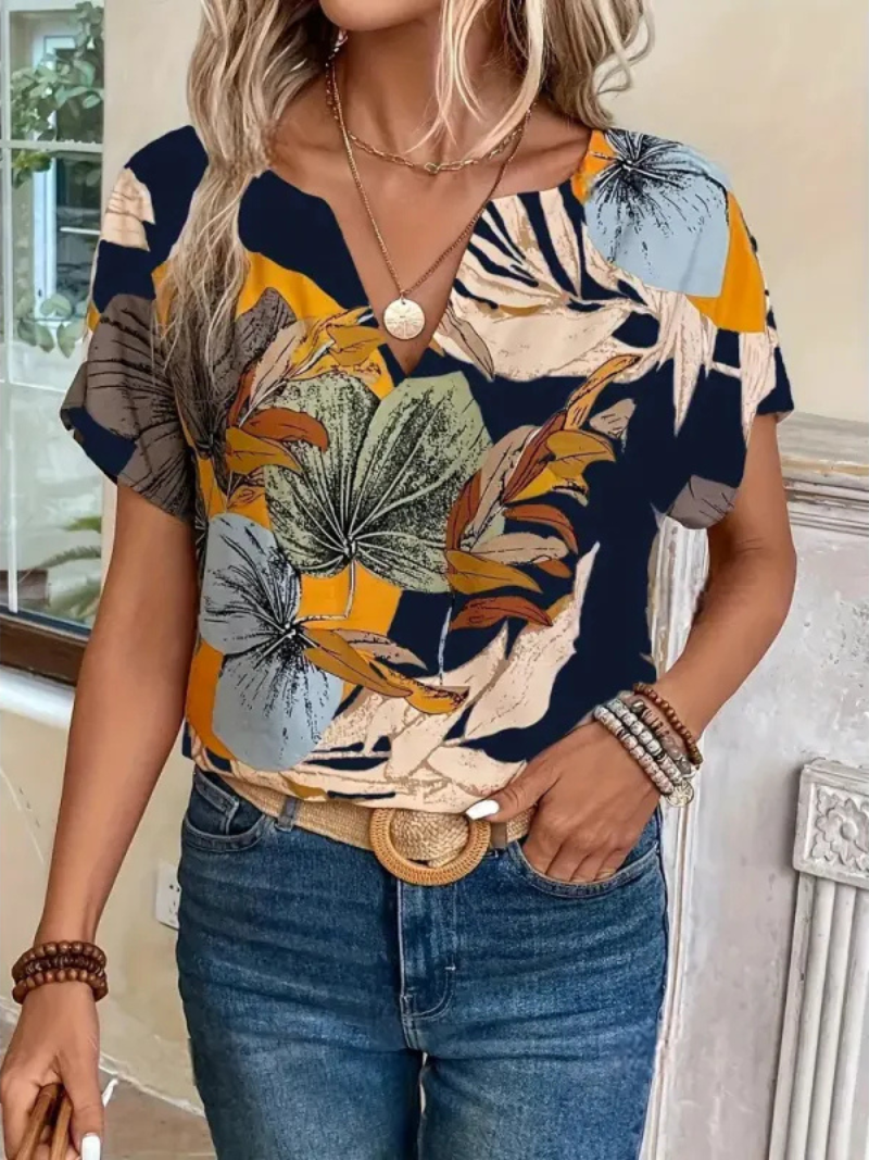 Charis Floral Print Button-Up Shirt