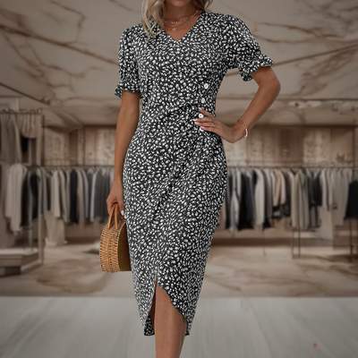 Fatima | Elegant Wrap Dress for a Flattering Fit