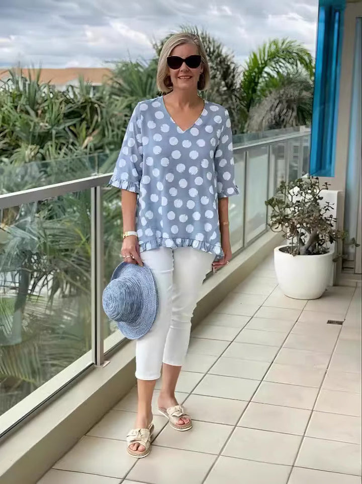 Chic V-Neck Blouse for Women