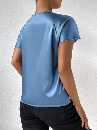 Loretta Stylish Top Featuring Distinctive Shoulder Design