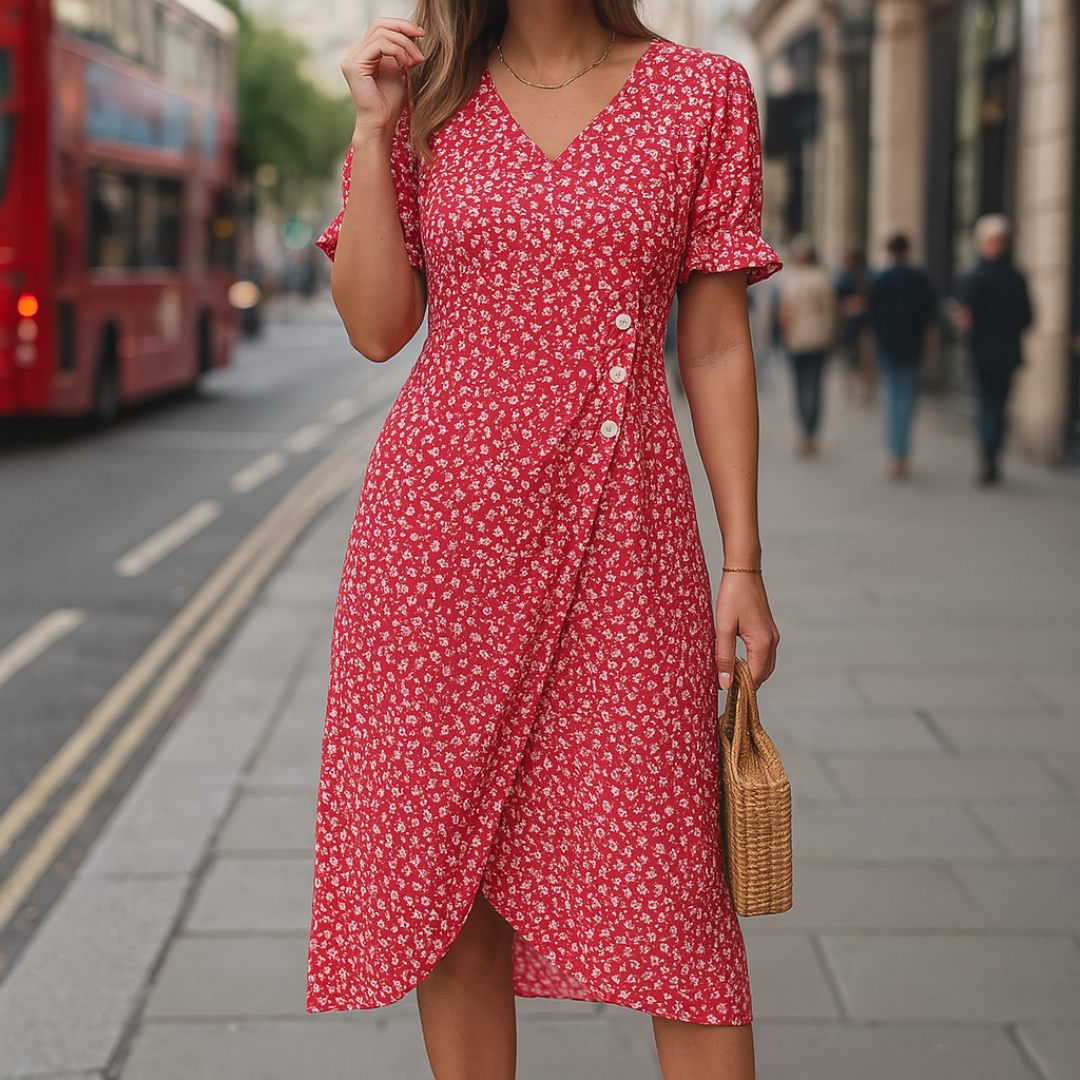 Fatima | Elegant Wrap Dress for a Flattering Fit