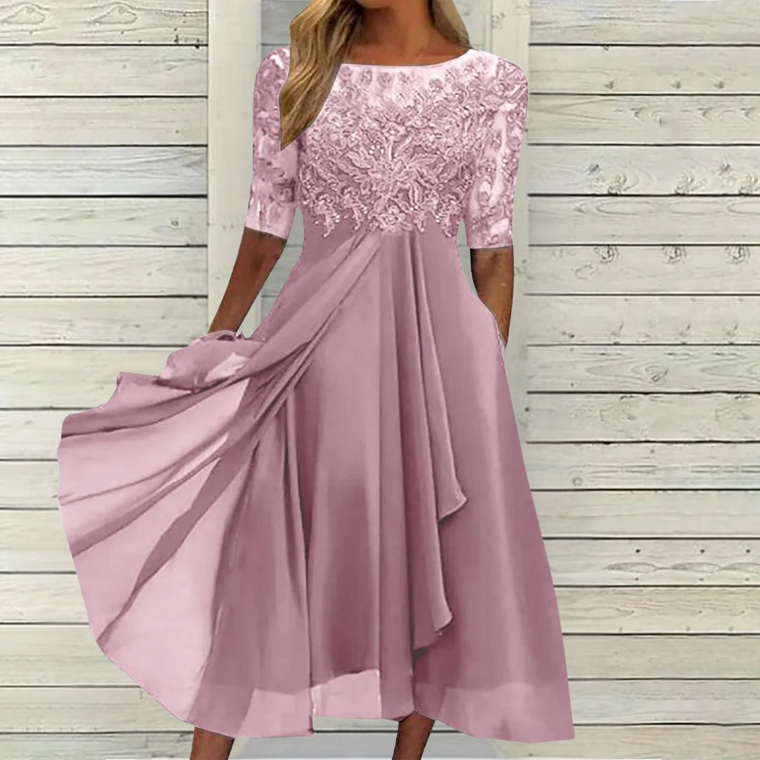 Zoey | Embroidered Lace Dress