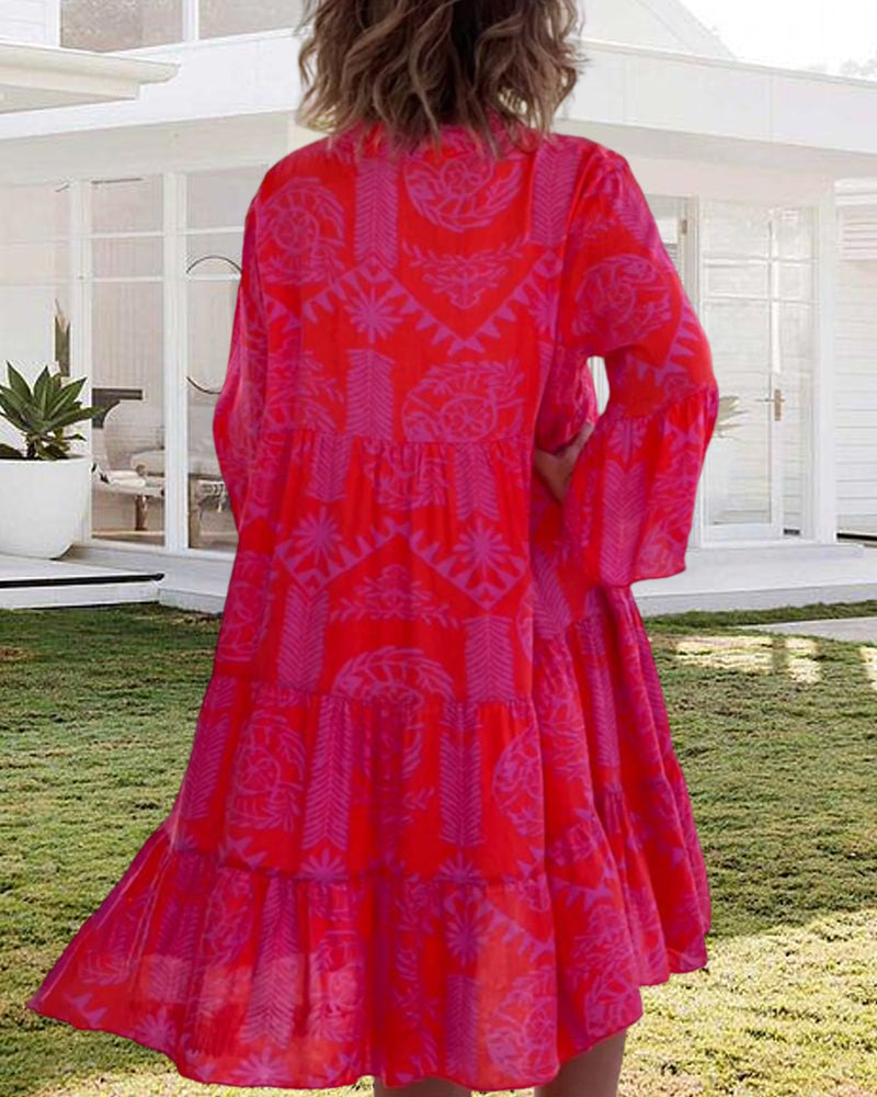 Leda | Bohemian Geometric Dress
