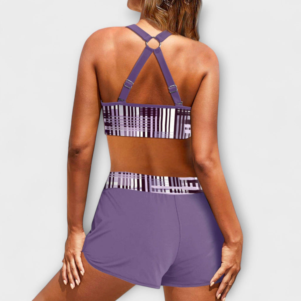 Janelle - Ribbed High Waist Bikini
