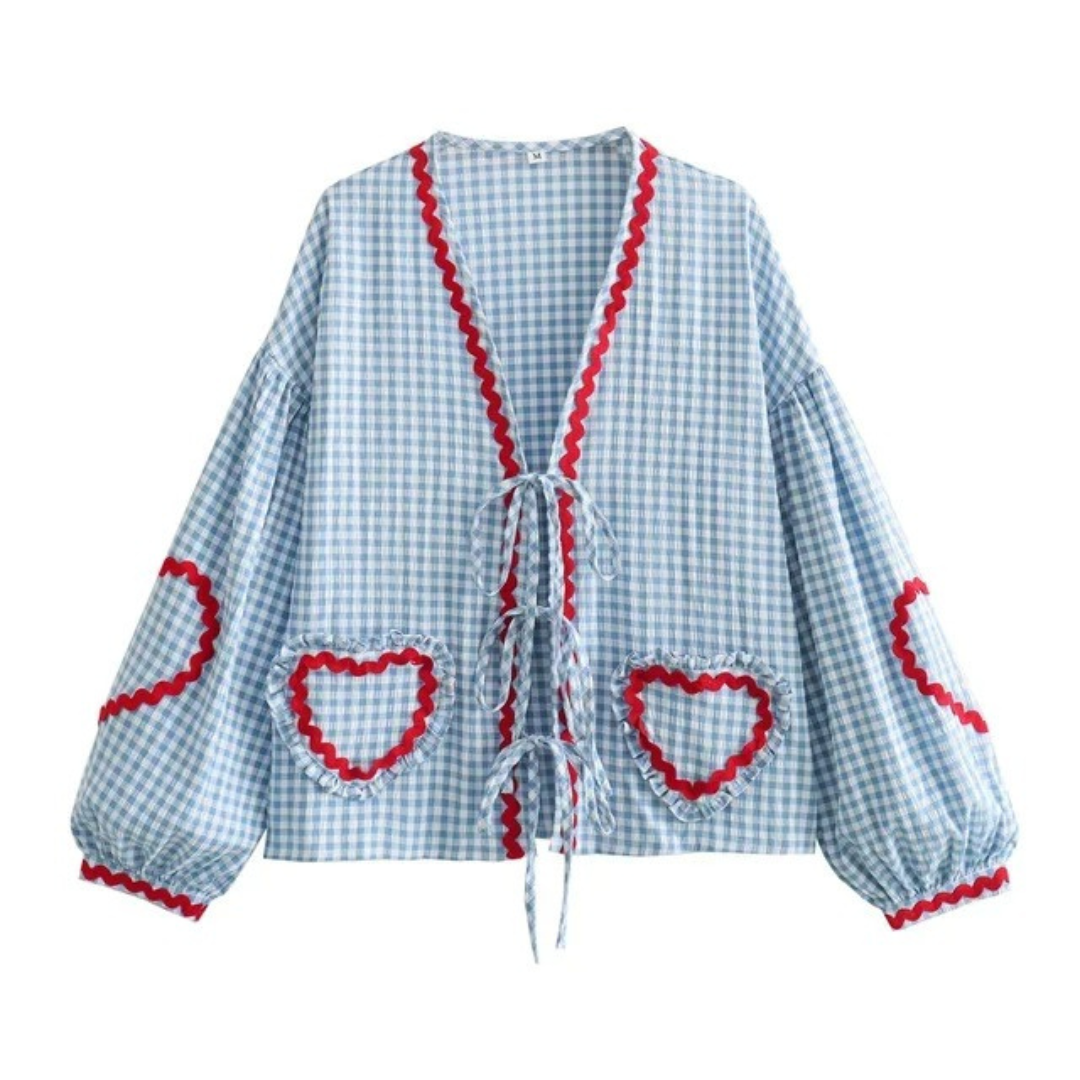 GRACIE Heart Print Blouse