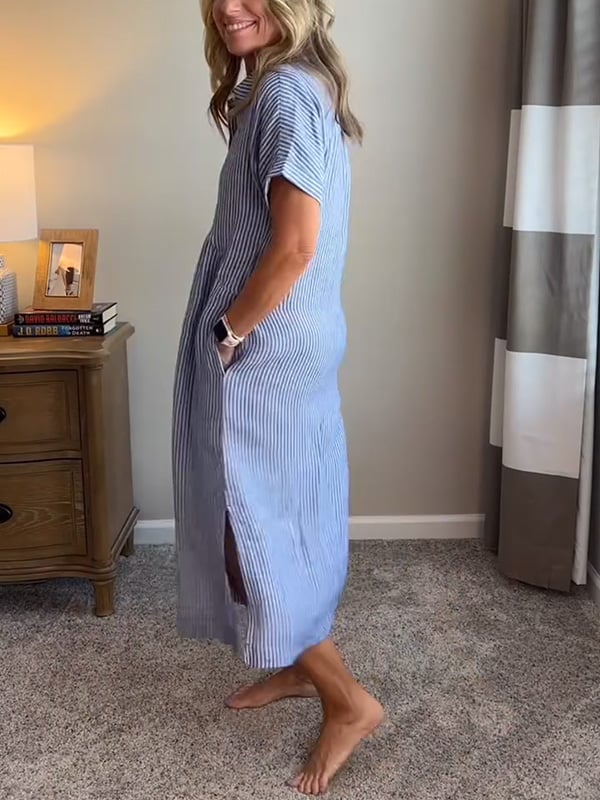 Camila | Chic Striped Elegance Dress