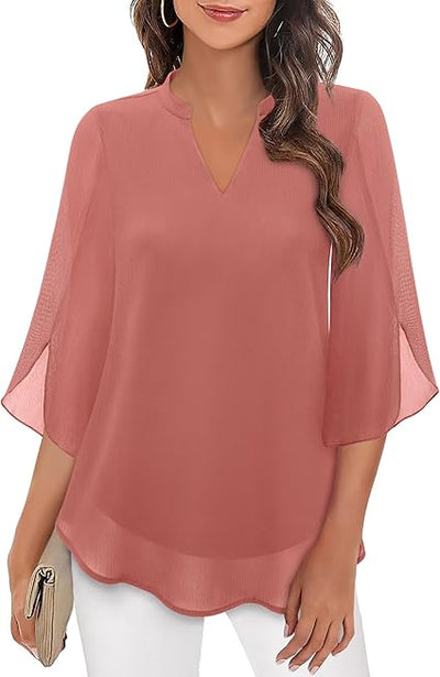 Layered Ginger Blouse