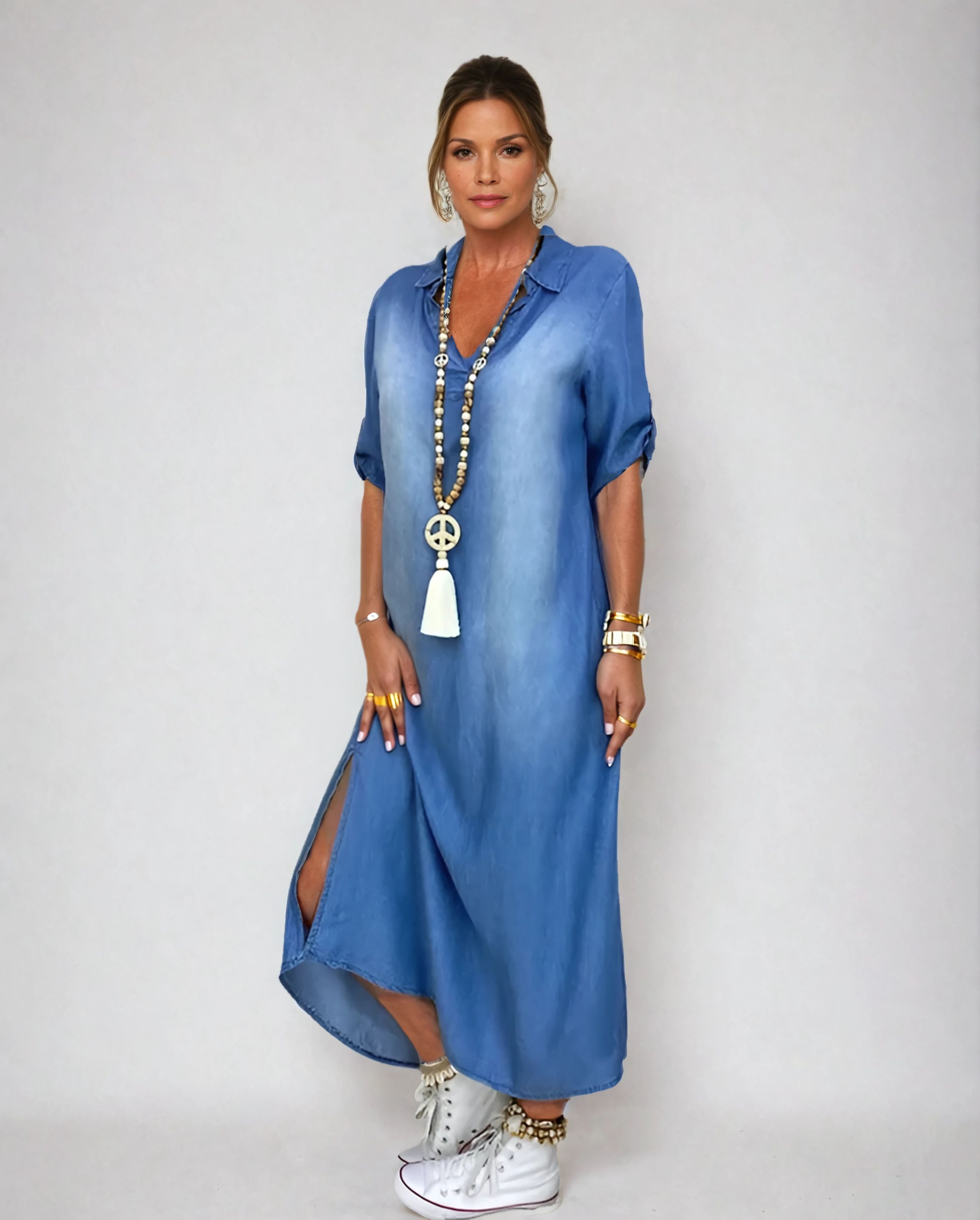 Germaine | Chic Dress Featuring a Side Slit