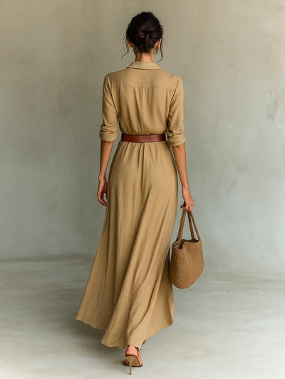Jolina | Custom-Fit Long Sleeve Maxi Dress