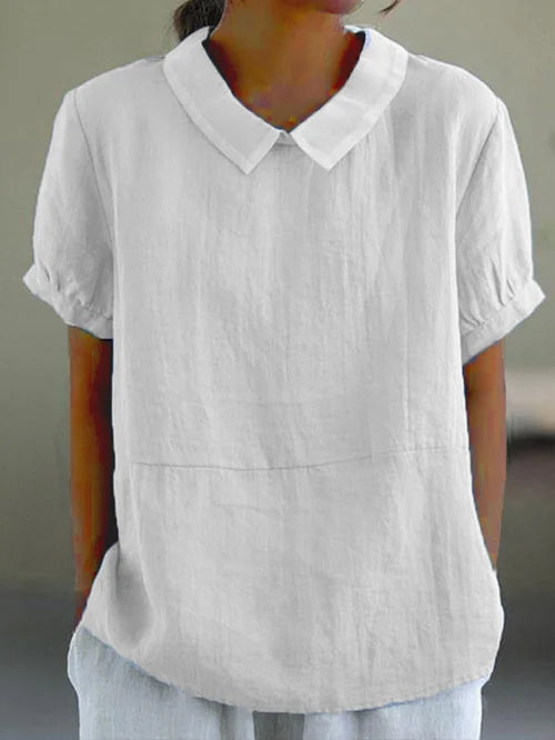 Amalie Casual Fit Collared Top