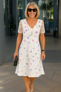 Essy | Cozy Midi Dress Featuring Elegant Lace Accents