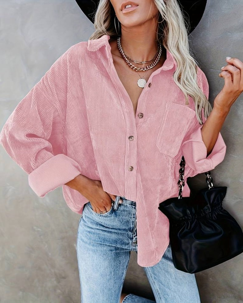 Classic Bella Velvet Shirt in Vintage Style