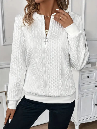 Chic Hannah Zip-Up Jumper