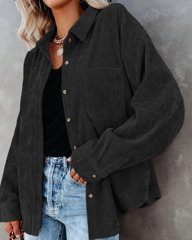 Classic Bella Velvet Shirt in Vintage Style