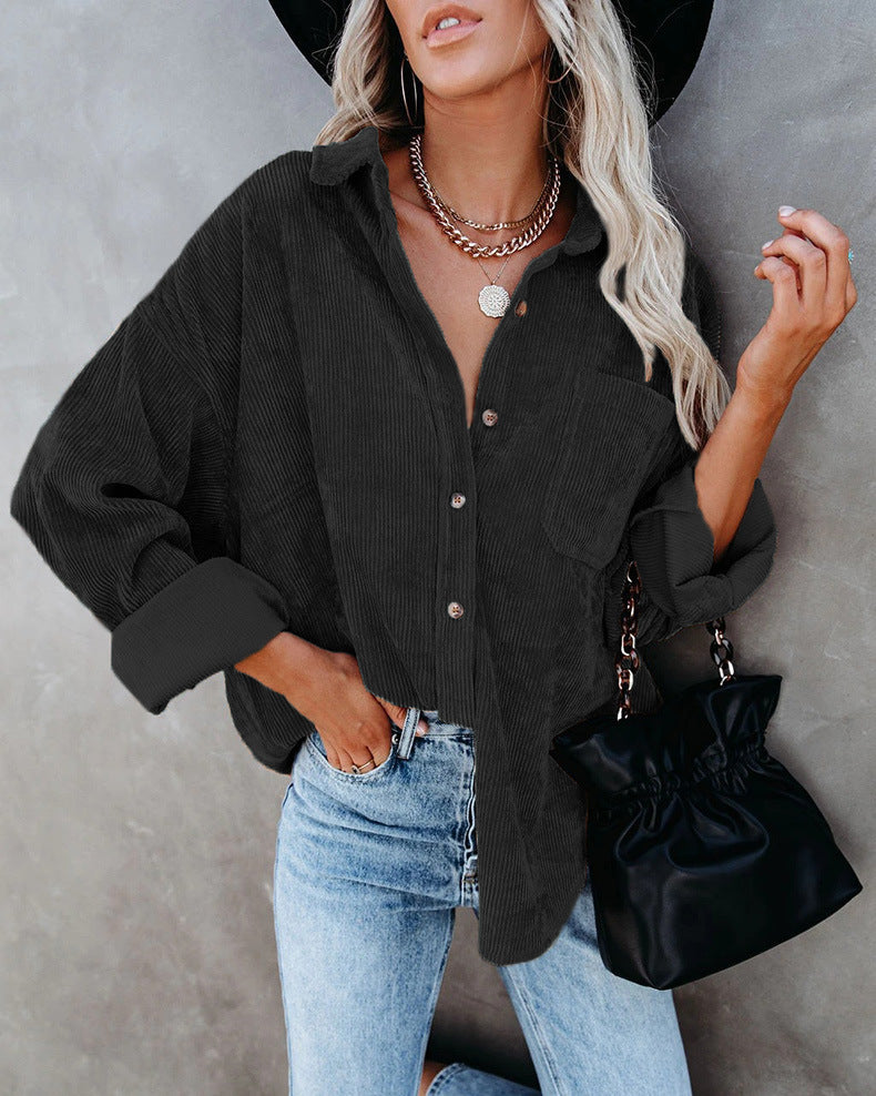 Classic Bella Velvet Shirt in Vintage Style