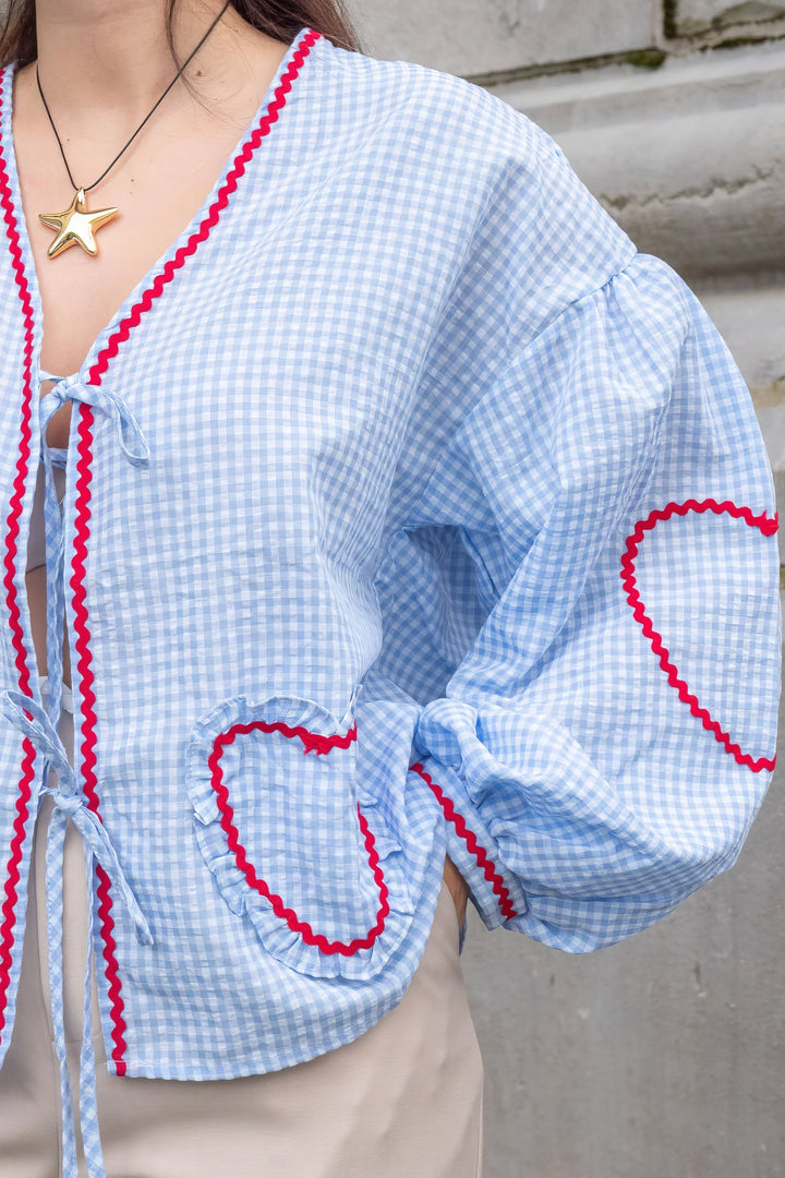 GRACIE Heart Print Blouse