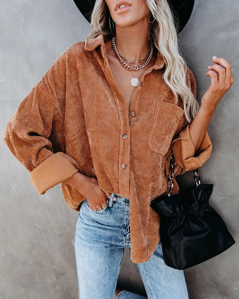 Classic Bella Velvet Shirt in Vintage Style