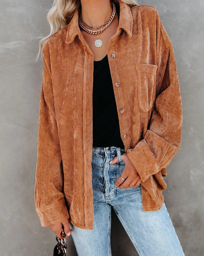 Classic Bella Velvet Shirt in Vintage Style