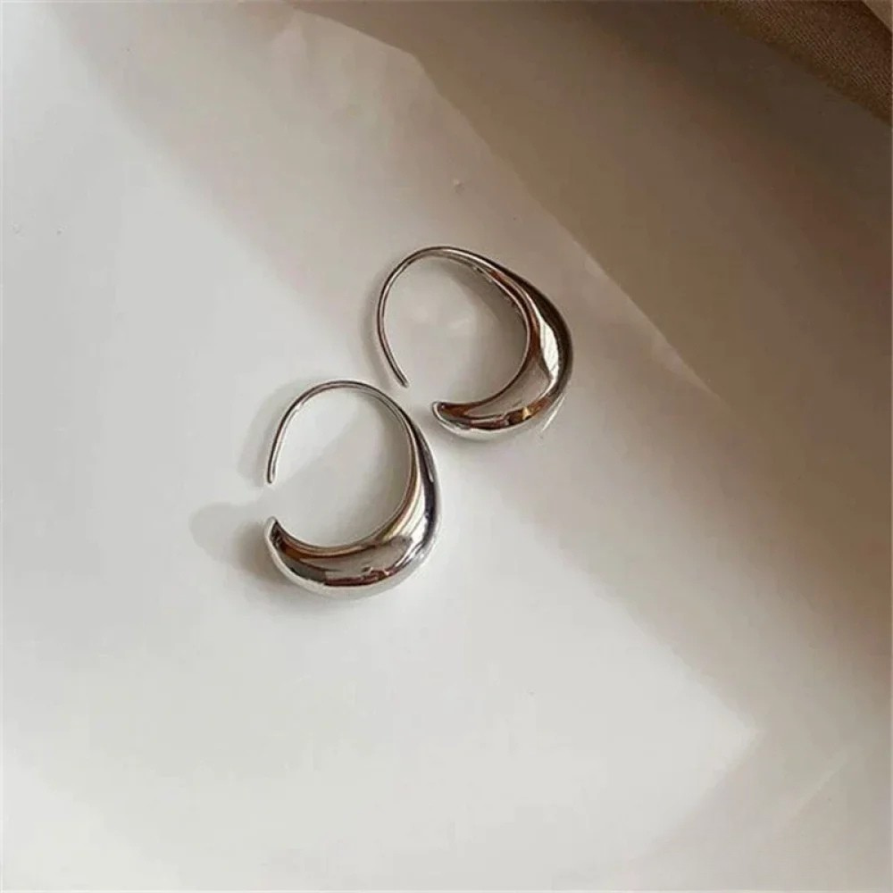 Elegant earrings in gold and silver