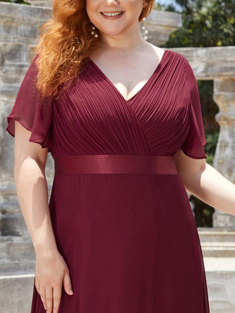 Monique | Elegant Long Bridesmaid Dress with Empire Waist
