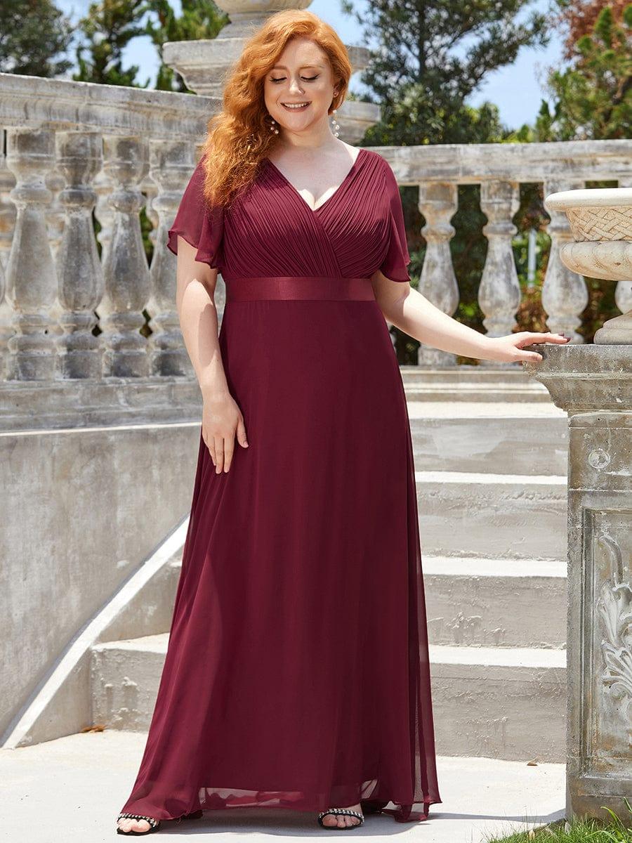 Monique | Elegant Long Bridesmaid Dress with Empire Waist